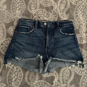Abercrombie & Fitch Dark Blue Jean Shorts